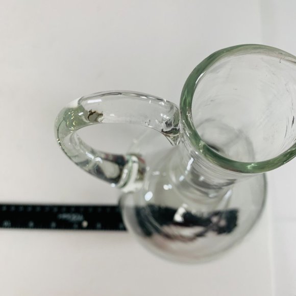 Vintage Crystal Glass Etched Wine Decanter Grape Vine and Leaves 11" Hand Blown - Picture 8 of 8